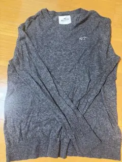 Hollister グレー クルーネックニットのサムネイル