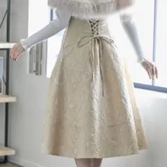 【幻の一品】tocco closet♡ジャガード刺繍フレアスカート