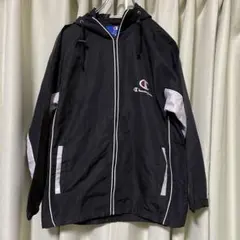 Champion ジュニア　150 ナイロンジャケット　パーカー　ブラック