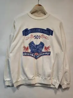 90s LEVI'S 501 プリント スウェット●USA古着（商品番号5356