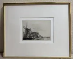 貴重　レンブラント 「風車」エッチング作品 貴重 レンブラント 「風車」エッチング作品 - メルカリ