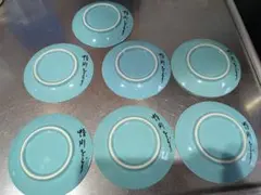 鴨川おどり 皿 7枚セット 水色 陶器のサムネイル