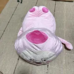 タグ付き　こびとづかん　寝そべりBIGぬいぐるみ　カクレモモジリ