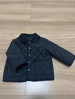 ネイビー キルティングジャケット 80 ユニクロ