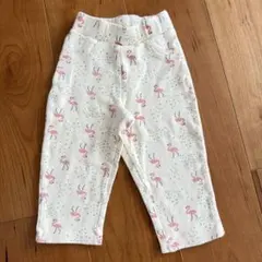 ペアマノン フラミンゴ柄パンツ 90サイズ