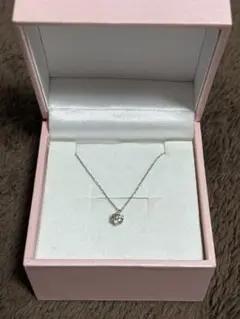 一粒ダイヤモンド0.3ct プラチナネックレス