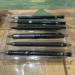 ブラックシャープペンシル6本セット