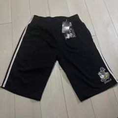 ディズニー ドナルドダック ハーフパンツ ジャージ M ショートパンツ ブラックのサムネイル