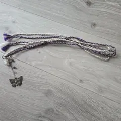 新品未使用❗お洒落　蝶の飾り付帯締め