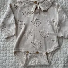 バースデイ　futafuta ニットロンパース