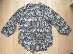 リバティ タナローン 襟付きパネル切り替えブラウス ヨシエ yoshie