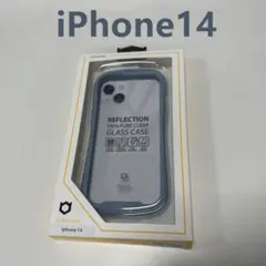 新品 iFace アイフェイス iphone14ペールブルーケース スマホケース