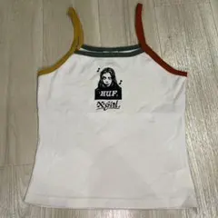 X-Girl × HUF コラボ キャミソール ホワイト Sサイズのサムネイル