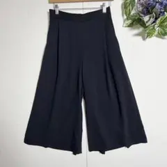 ギャラリービスコンティ ネイビー ガウチョパンツ リボン付き 未使用