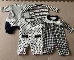 ベビー服まとめ売り　ロンパース・カバーオールセット 50〜60