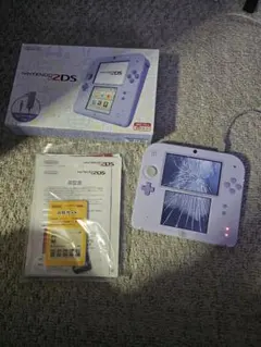Nintendo 2DS 本体 箱・説明書付き　 ラベンダー　ジャンク品