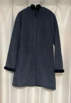 UNIQLO ユニクロ ボアフリースフードジャケット ロング丈 Lサイズ