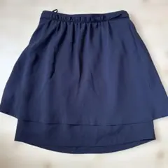 anysis ネイビー フレアスカート 重ね着