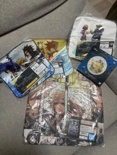 キングダムハーツ 1番くじ B賞 ビジュアルバスタオル ガラスプレート