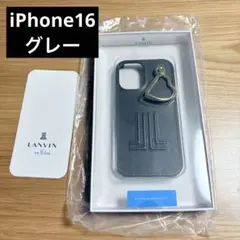 LANVIN en Blue iPhone 16 ケース　グレー