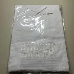 新品未開封 和装 エプロン 割烹着 プロンテイ　80 刺繍 レース 白