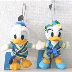最終値下げ！　ディズニーランド ドナルド　デイジー　 ぬいぐるみバッジ ぬいば
