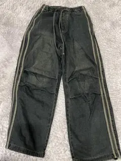 YOLO ワイドデニムパンツ M ブラック