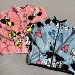 姉弟　ミッキーミニー　フリース