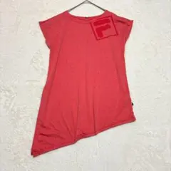 FILA◆サイドスリットTシャツ/アシンメトリー テニスウェア スポーツ ロゴ