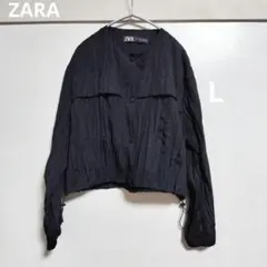 ZARA ノーカラージャケットLのサムネイル