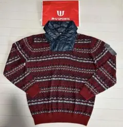 M-U SPORTS 幾何学模様 セーター