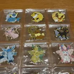 本日限り】ポケモン 一番くじ イーブイ ブイズ メタルチャーム 9点