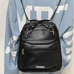BAYFLOW ベイフロー フェイクレザー 2WAY リュック ブラックのサムネイル
