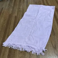 薄手タオルマフラー　ライトパープルのサムネイル