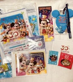 東京ディズニーリゾート 30周年 ピンバッジ 招待状 セット