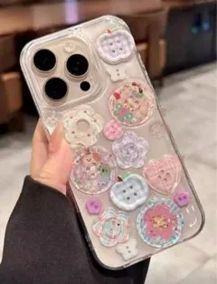 ⭐︎新品・未使用⭐︎3Dボタンスマホケース
