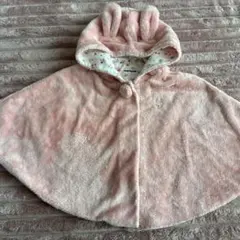 ミキハウス　フード付きポンチョ