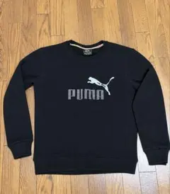 PUMA プーマ ブラック スウェット トレーナー 長袖 D
