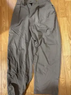 remer loose tuck wide slacks PT ブラウンパンツ