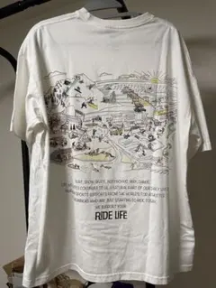 【限定品】ムラサキスポーツ Tシャツ RIDE LIFE ホワイトのサムネイル