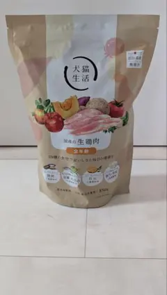 犬猫生活 国産の生鶏肉 全年齢 ドライフード 850gのサムネイル