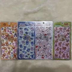 ディズニー新作　プチドロステッカー ４種セット　正規品　新品
