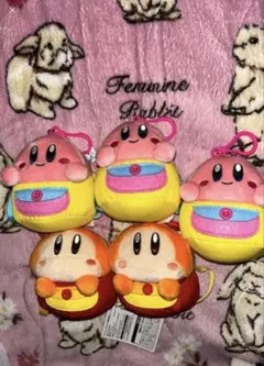 星のカービィ ミニリュックポーチ カービィ ワドルディ ぬいぐるみ マスコットのサムネイル