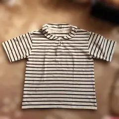 サマンサモスモス　襟付きボーダーＴシャツ　フリーサイズ