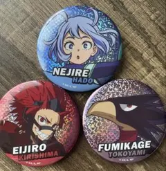 僕のヒーローアカデミア　缶バッジ3点