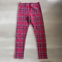 H&M 赤 チェック ボトムス US 8