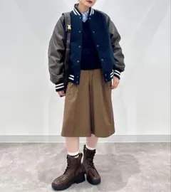 バミューダショートパンツ GU ジーユー ブラウン