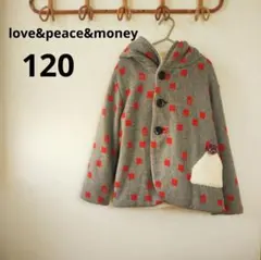 ラブアンドピースアンドマネー コート 秋冬 120 ラブ＆ピース＆マネー