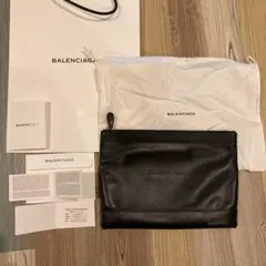 BALENCIAGA オールレザークラッチバッグ