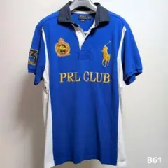 ポロラルフローレン　ブラックウォッチ　ブルー　XL ポロシャツ
